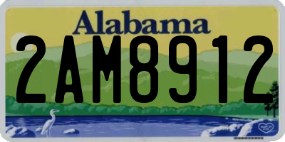 AL license plate 2AM8912