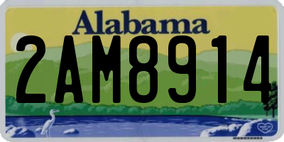AL license plate 2AM8914
