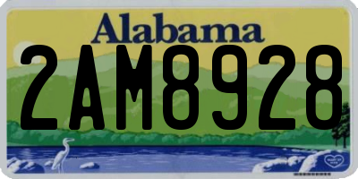 AL license plate 2AM8928