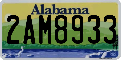 AL license plate 2AM8933