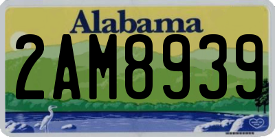 AL license plate 2AM8939