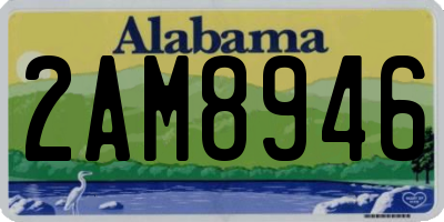 AL license plate 2AM8946