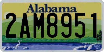 AL license plate 2AM8951