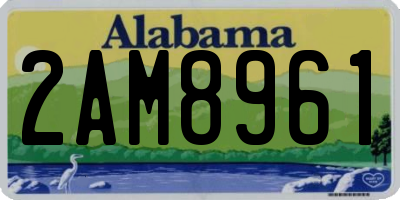 AL license plate 2AM8961