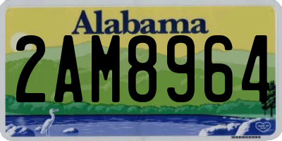 AL license plate 2AM8964