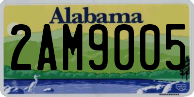 AL license plate 2AM9005