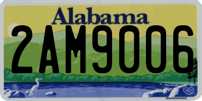 AL license plate 2AM9006
