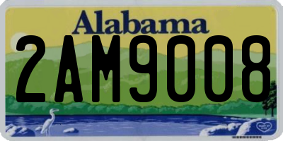 AL license plate 2AM9008