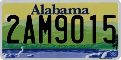 AL license plate 2AM9015
