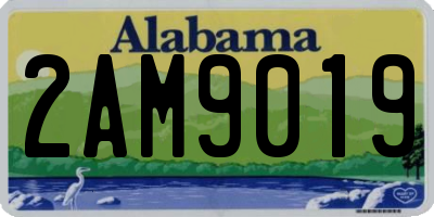 AL license plate 2AM9019