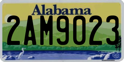 AL license plate 2AM9023