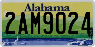 AL license plate 2AM9024