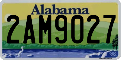AL license plate 2AM9027