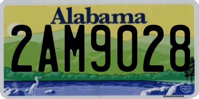 AL license plate 2AM9028