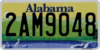 AL license plate 2AM9048
