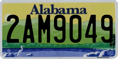 AL license plate 2AM9049