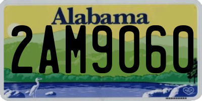 AL license plate 2AM9060