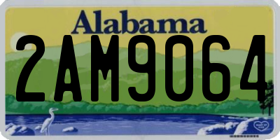 AL license plate 2AM9064