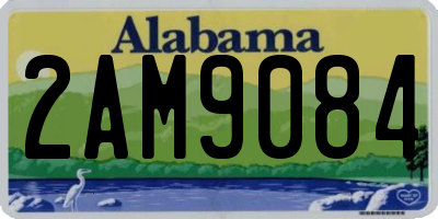 AL license plate 2AM9084