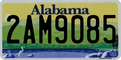 AL license plate 2AM9085