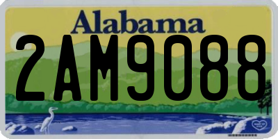AL license plate 2AM9088