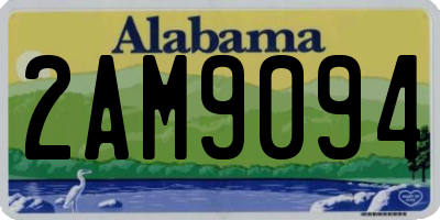 AL license plate 2AM9094