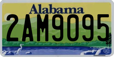 AL license plate 2AM9095
