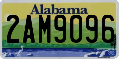 AL license plate 2AM9096
