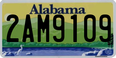 AL license plate 2AM9109