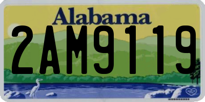 AL license plate 2AM9119