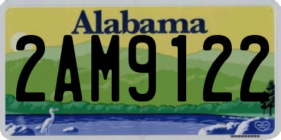 AL license plate 2AM9122