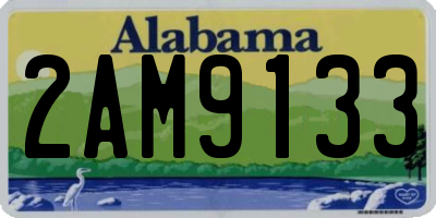 AL license plate 2AM9133