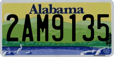 AL license plate 2AM9135
