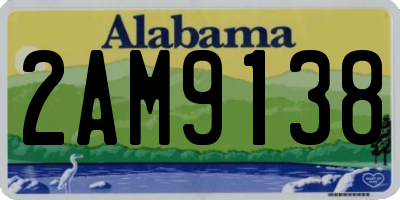 AL license plate 2AM9138