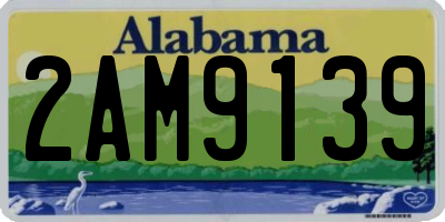 AL license plate 2AM9139