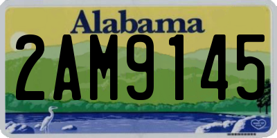 AL license plate 2AM9145