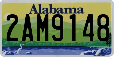 AL license plate 2AM9148
