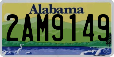 AL license plate 2AM9149
