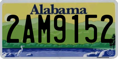AL license plate 2AM9152