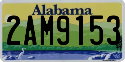 AL license plate 2AM9153