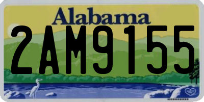 AL license plate 2AM9155