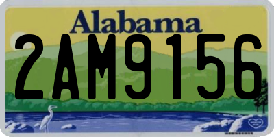 AL license plate 2AM9156