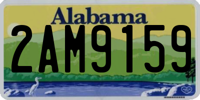AL license plate 2AM9159