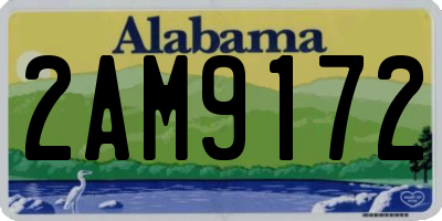 AL license plate 2AM9172