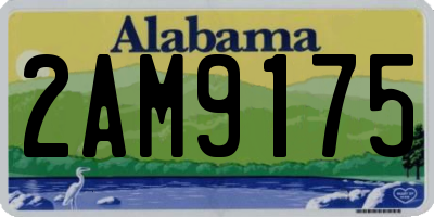 AL license plate 2AM9175