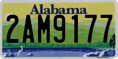 AL license plate 2AM9177
