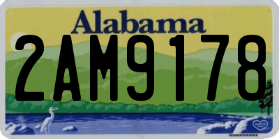AL license plate 2AM9178
