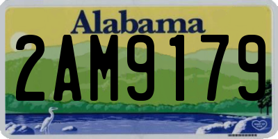 AL license plate 2AM9179