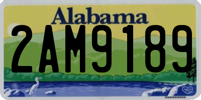 AL license plate 2AM9189