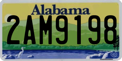 AL license plate 2AM9198